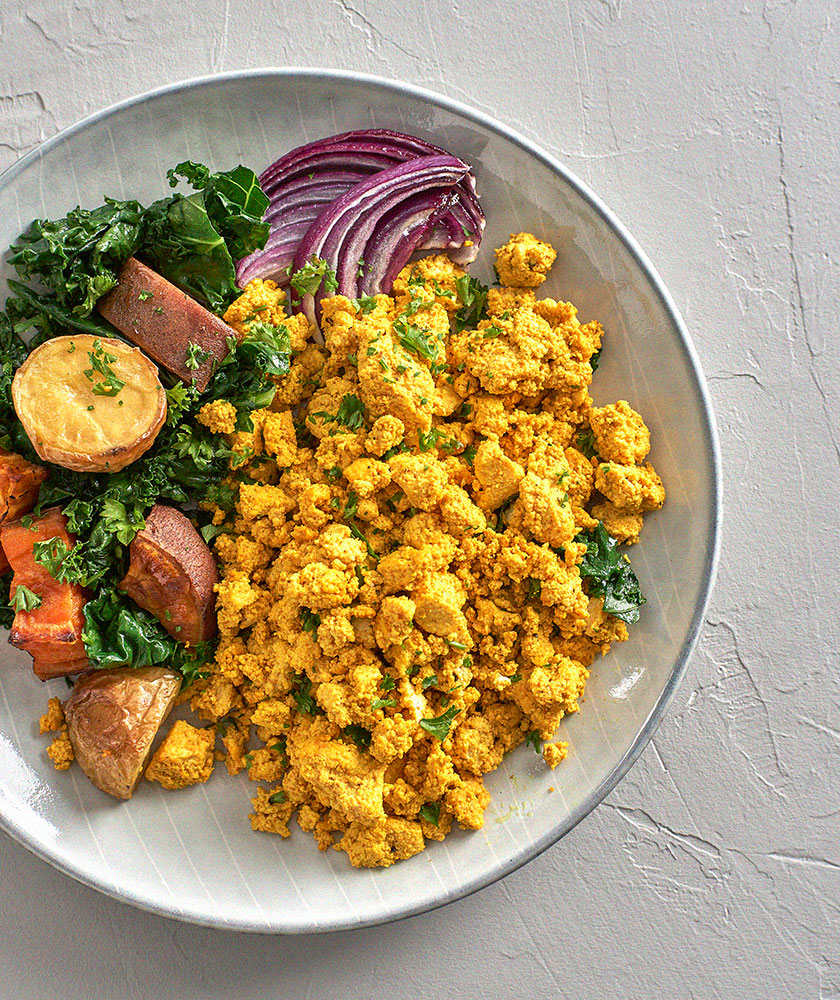 High-Protein Breakfast Ideas—Veggie Scramble